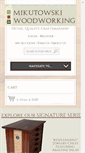 Mobile Screenshot of mikutowskiwoodworking.com